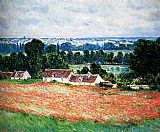 Famous Giverny Paintings - Field Of Poppies, Giverny